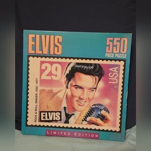 NWOT "ELVIS" 550 Piece Limited Edition Puzzle 18"x24" Never Opened (MB) 1992